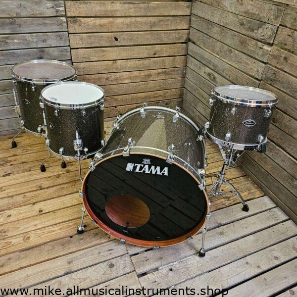 Drum Kit Tama Starclassic Birch Bubinga, Japan, Black With Gold Glitter USED