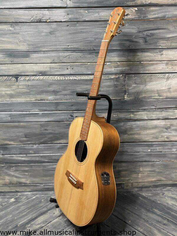 Cole Clark Left Handed AN2ELHBB ANGEL 2 E Bunya Face Australian Blackwood Back and Sides Acoustic Electric Guitar