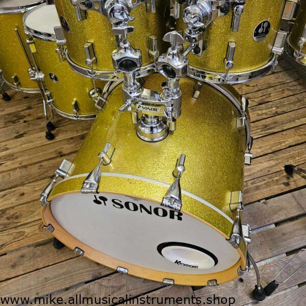 Drum Kit Sonor 3007 Special Edition, Yellow Sparkle