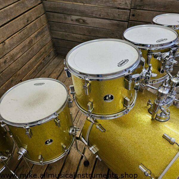 Drum Kit Sonor 3007 Special Edition, Yellow Sparkle