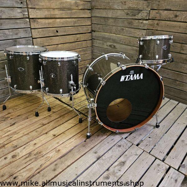 Drum Kit Tama Starclassic Birch Bubinga, Japan, Black With Gold Glitter USED