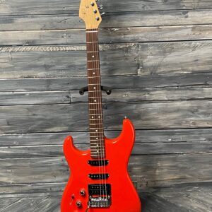 G&L Left Handed Legacy HSS RMC Electric Guitar- Fullerton Red