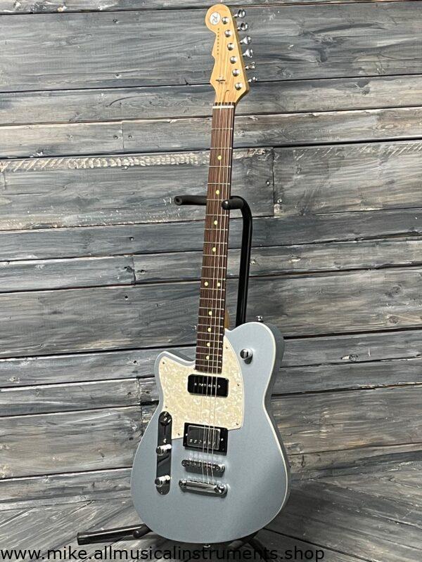 Reverend Left Handed Double Agent OG Electric Guitar - Metallic Silver Freeze