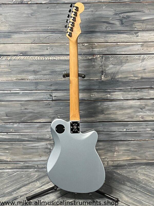 Reverend Left Handed Double Agent OG Electric Guitar - Metallic Silver Freeze