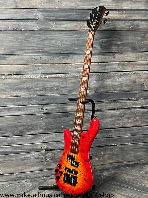 Spector Left handed Euro Bolt 4 EUROBOLT4INRLH 4 String Bass- Inferno Red