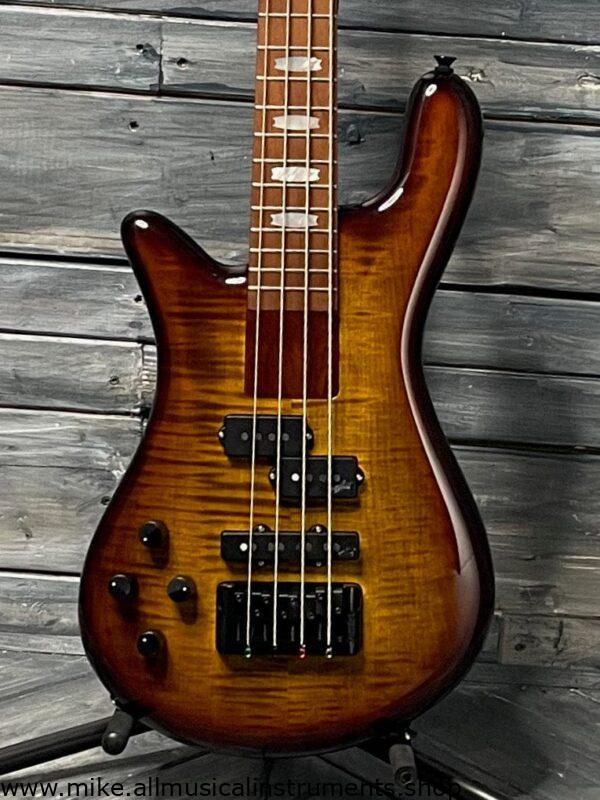 Spector Left handed Euro Bolt 4 EUROBOLT4TSB 4 String Electric Bass Guitar- Tobacco Sunburst