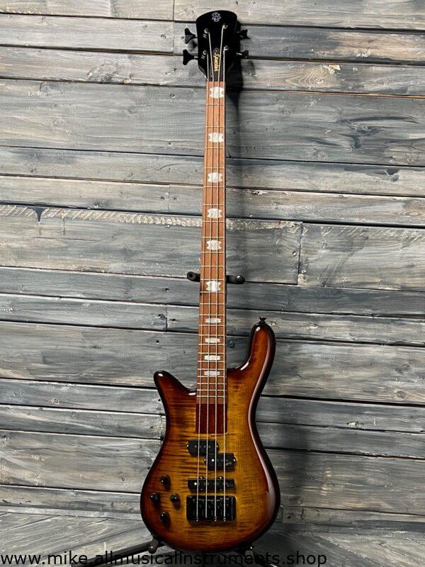 Spector Left handed Euro Bolt 4 EUROBOLT4TSB 4 String Electric Bass Guitar- Tobacco Sunburst