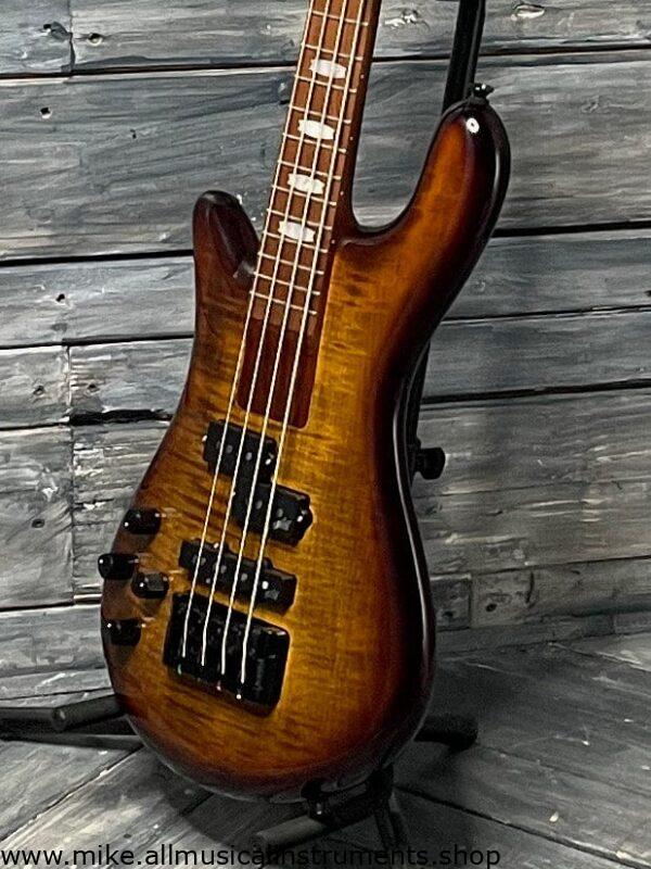 Spector Left handed Euro Bolt 4 EUROBOLT4TSB 4 String Electric Bass Guitar- Tobacco Sunburst