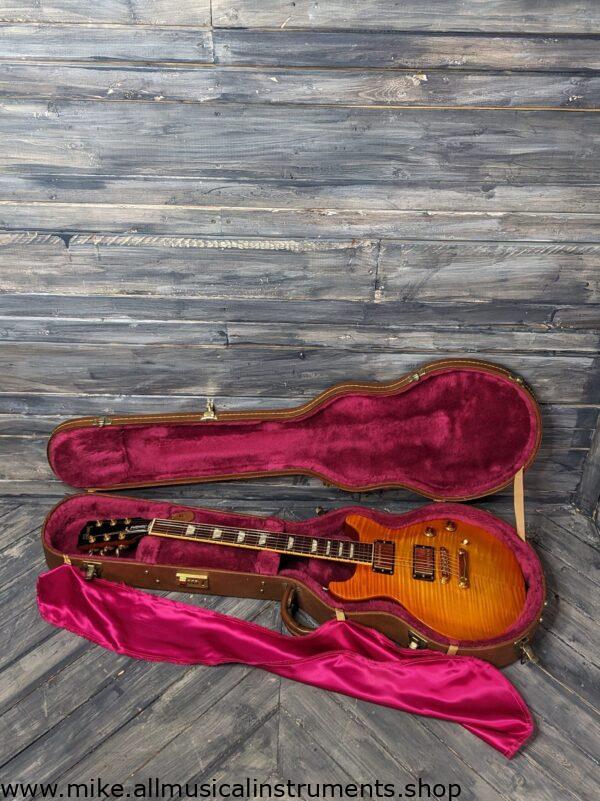 Used Gibson 1998 Double Cut Les Paul Standard Electric Guitar with Hard Case - Tangerine