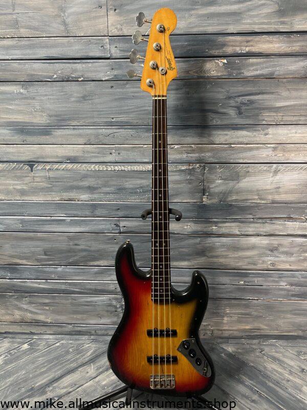 Used Greco JB 800 Japanese made 4 String Electric Bass with Gig Bag- Sunburst