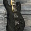 Used Jackson 2011 JS Series Concert Bass JS3 Electric Bass with Gig Bag- Flame Black